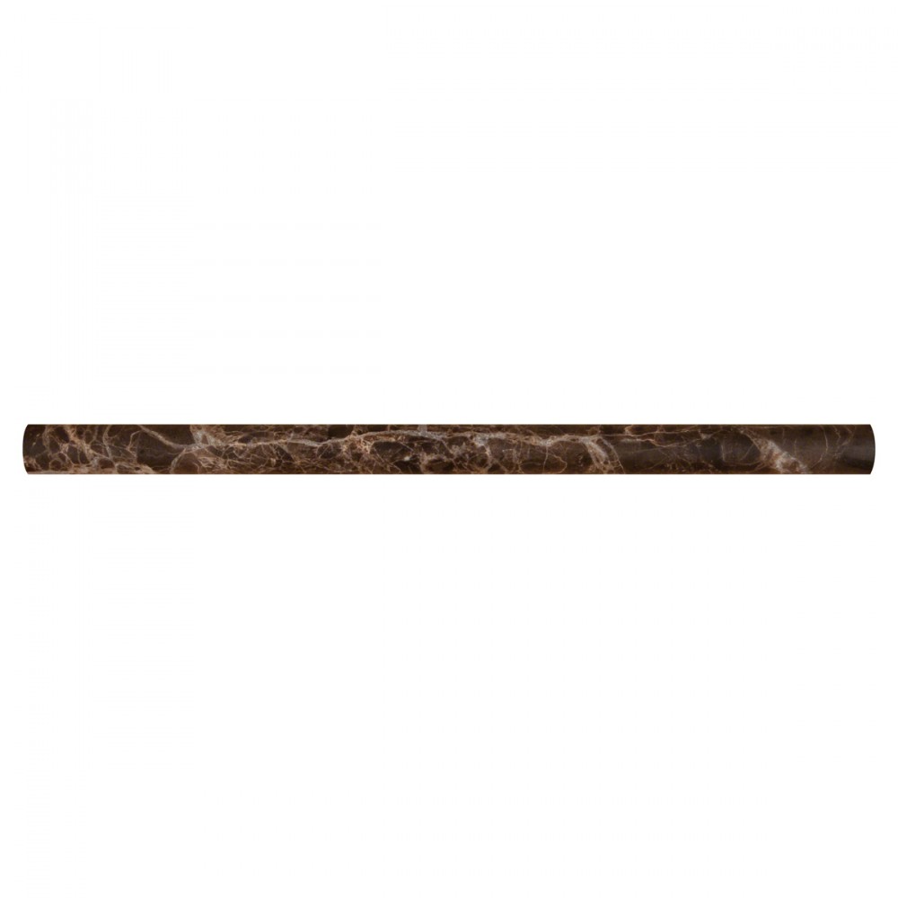Emperador Dark Pencil 3/4X3/4X12 Honed