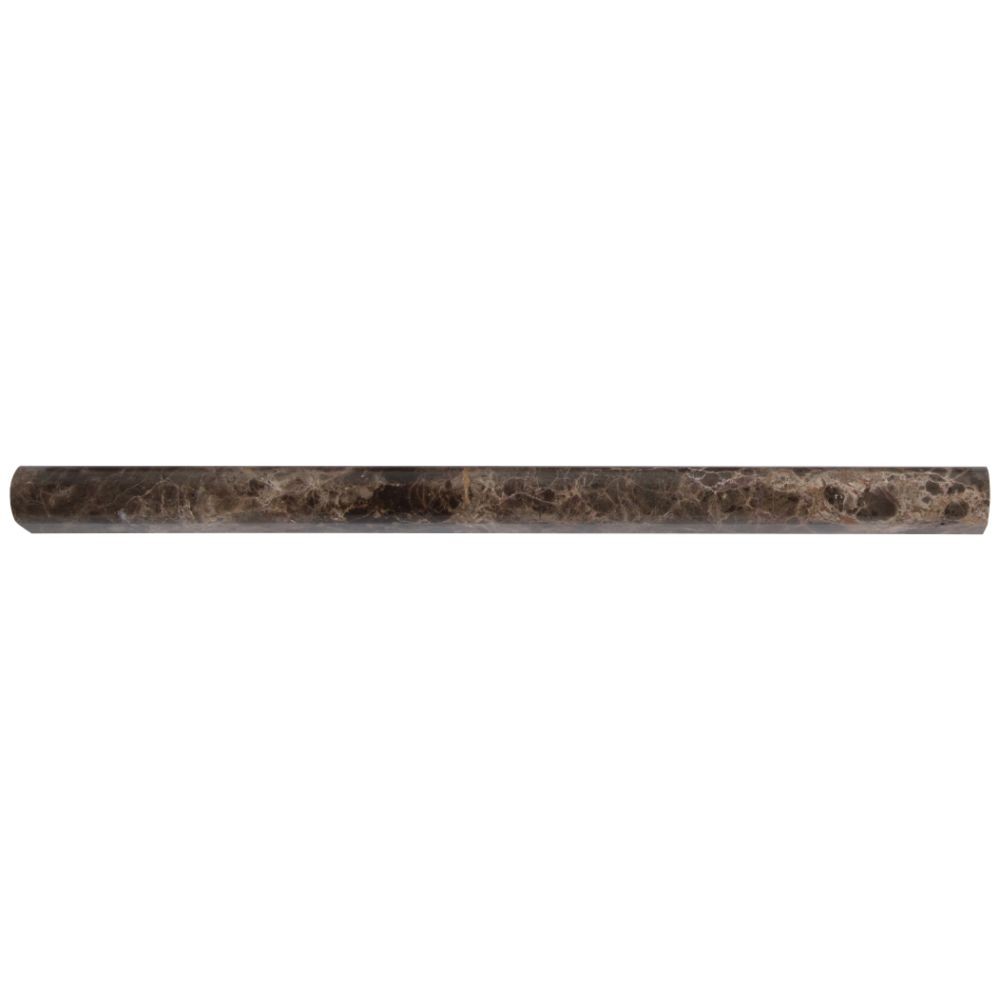 Emperador Dark Pencil 3/4x3/4x12 Polished