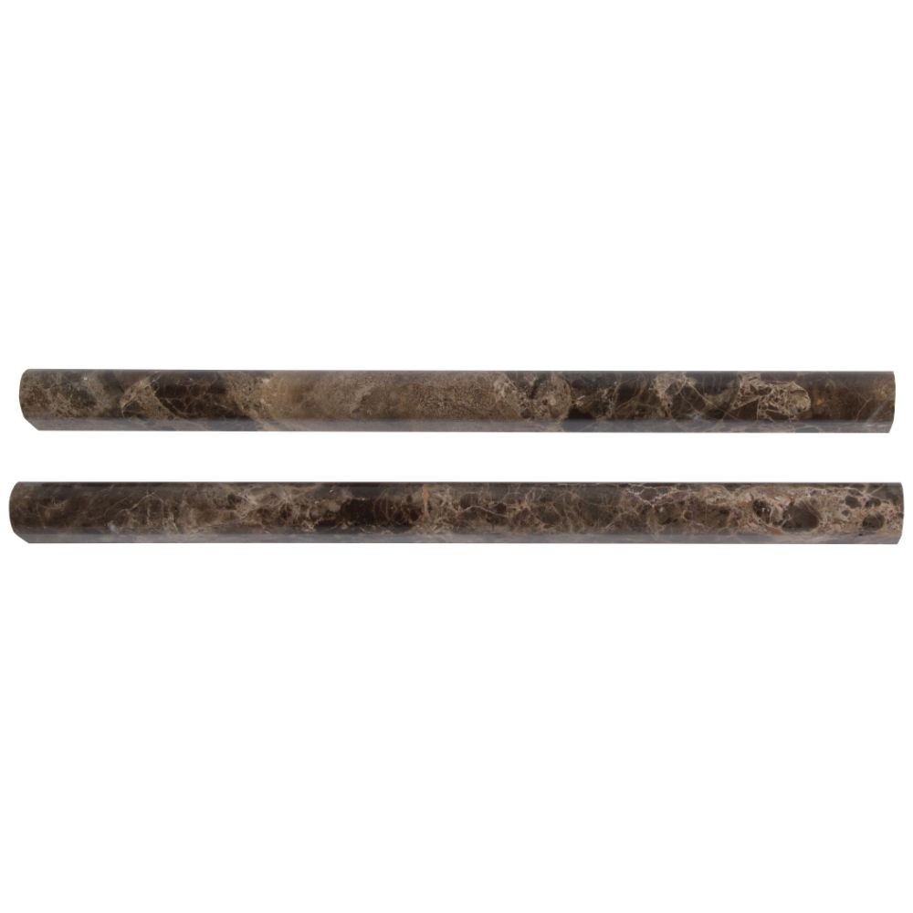 Emperador Dark Pencil 3/4x3/4x12 Polished