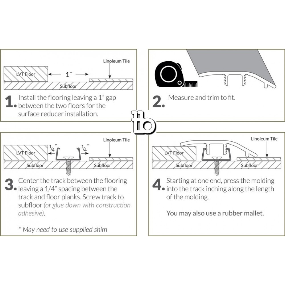 Cyrus Weathered Brina 1-3/4X94 Vinyl Reducer