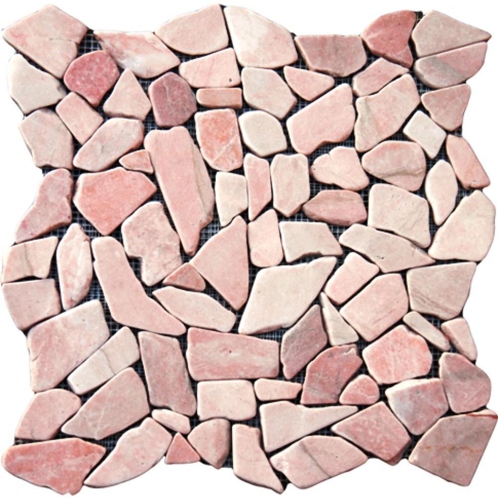 Flat Buff Pebbles 16X16 Tumbled