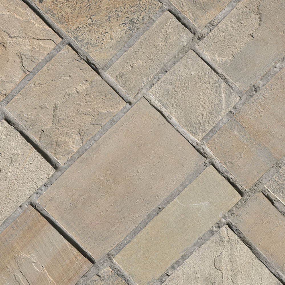 Fossil Rustic Natural Sandstone Square And Rectangle Loose Veneer Ledgestone
