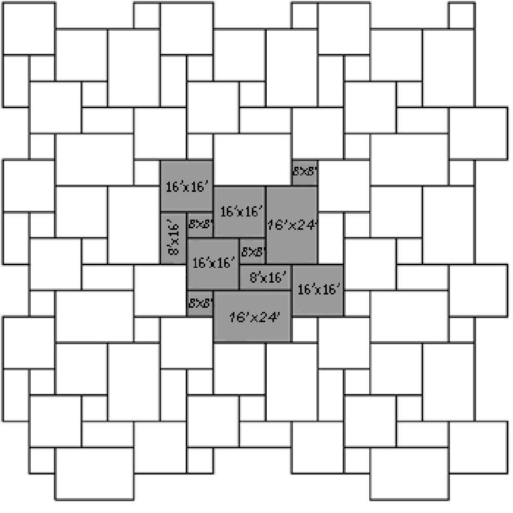 Atlantic Blue 16 Sqft/Kit x 10 Tumbled Paver