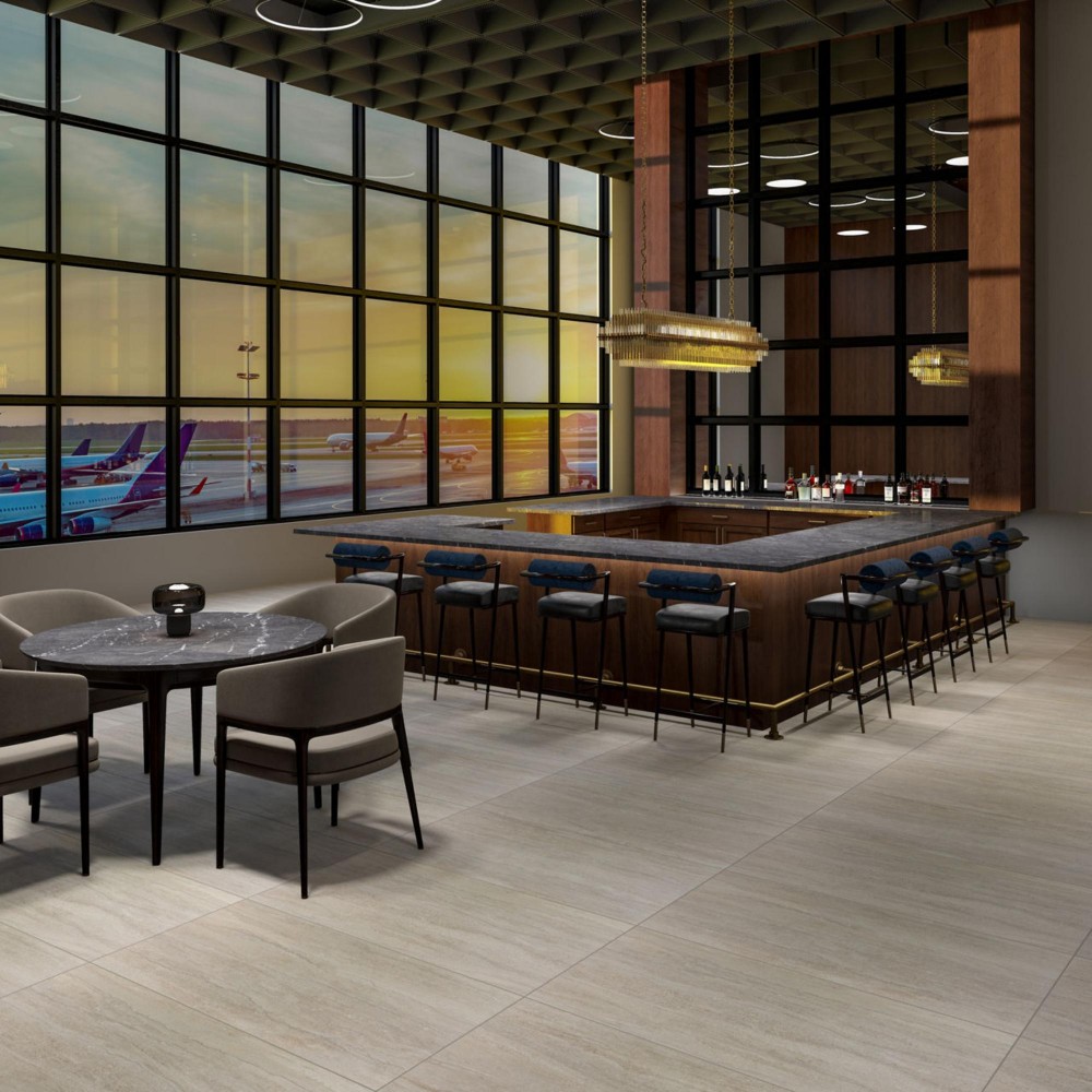 Haddonstone Atlas 24x48 Crosscut Stepwise Matte Porcelain Tile