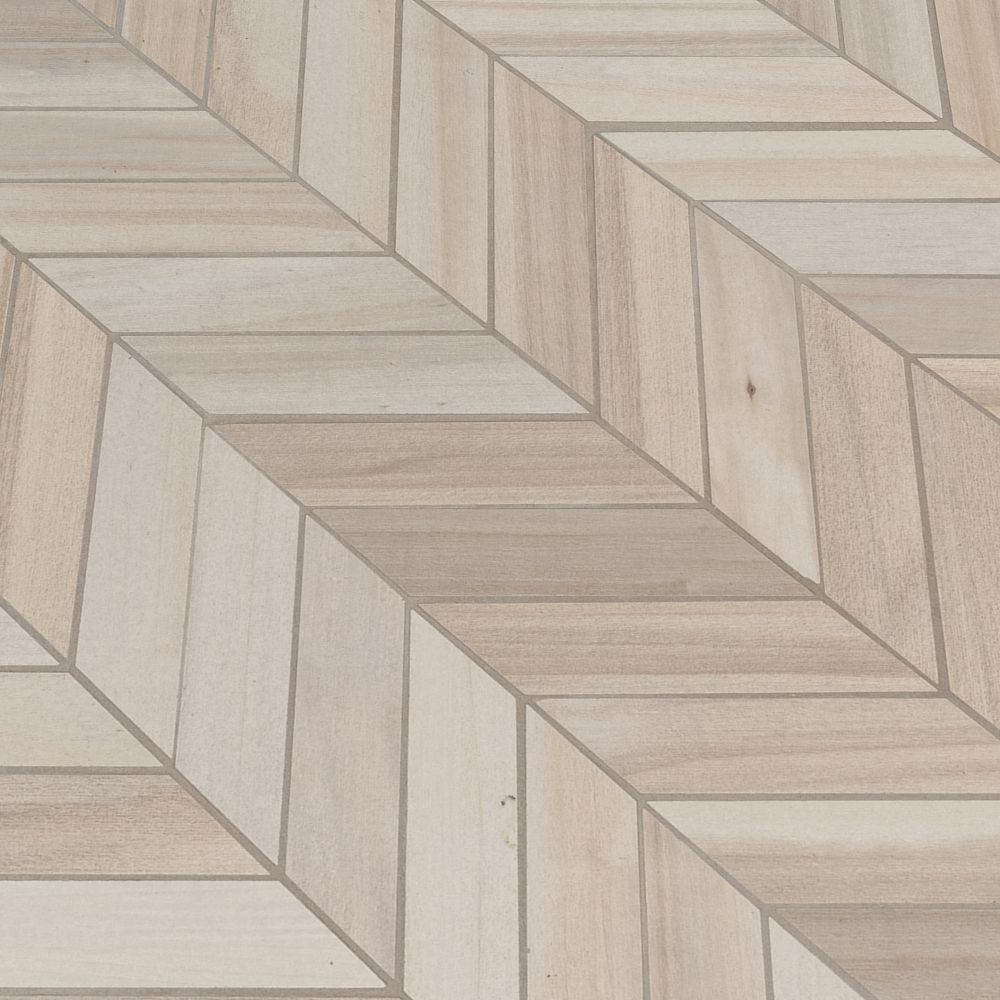Havenwood Dove 12X15 Matte Chevron Mosaic