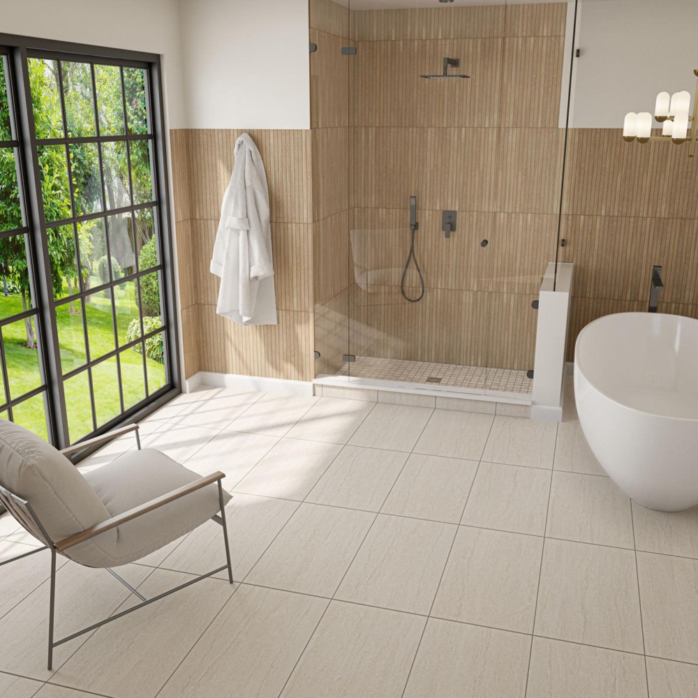 Haddonstone Dawn 24x48 Veincut Satin Polished Porcelain Tile