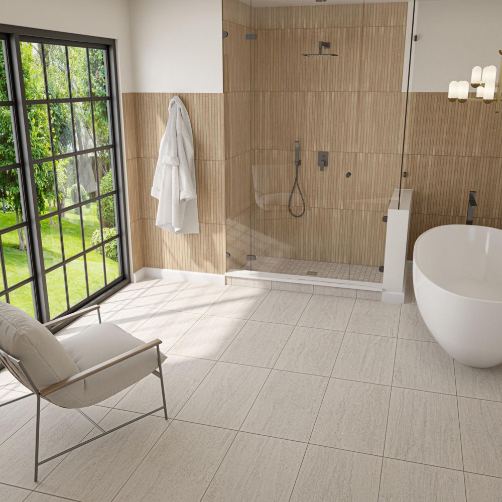 Haddonstone Horizon 12x24 Crosscut Stepwise Matte Porcelain Tile