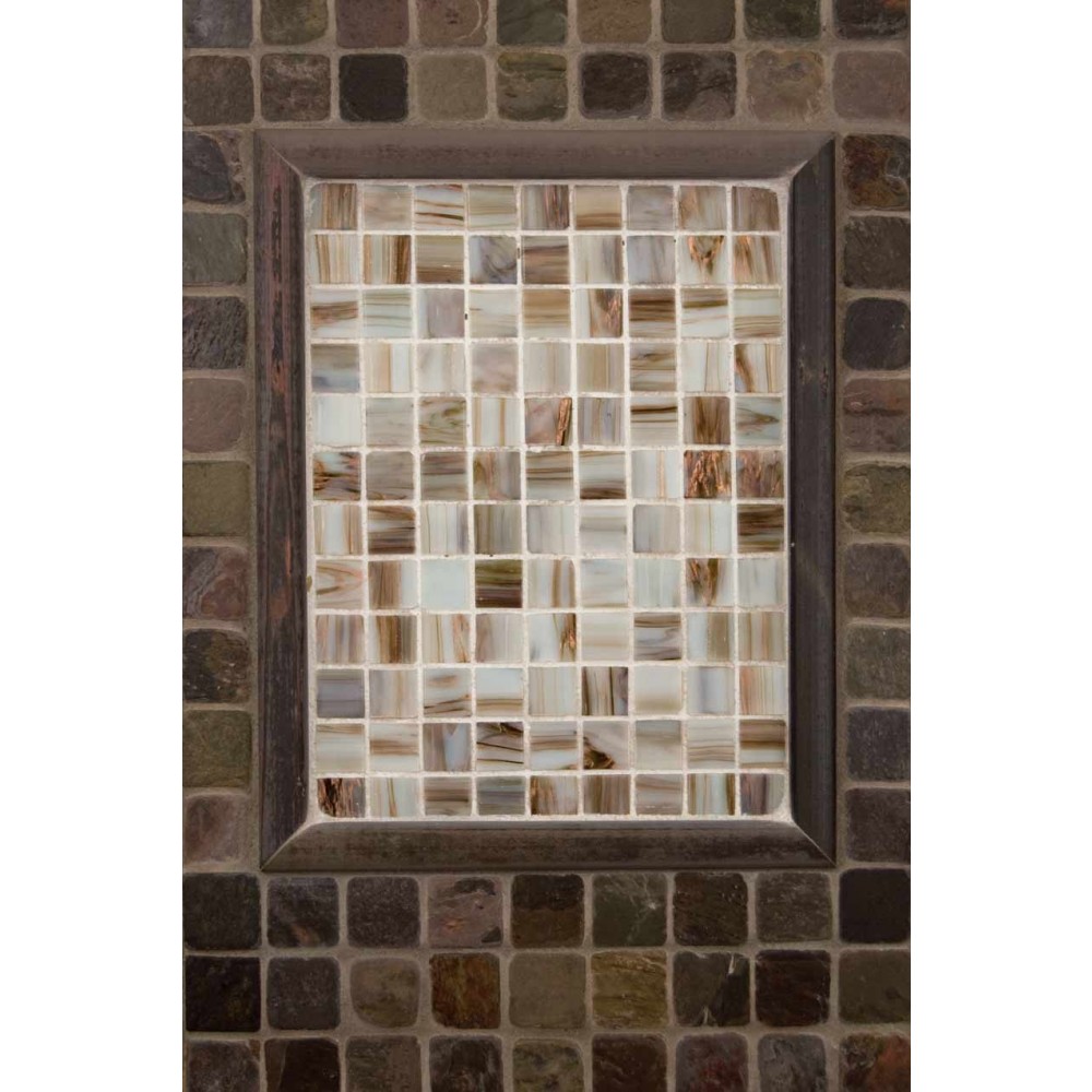 China Multi Color 2x2 Tumbled | Slate Mosaic Tile - Tilesbay.com