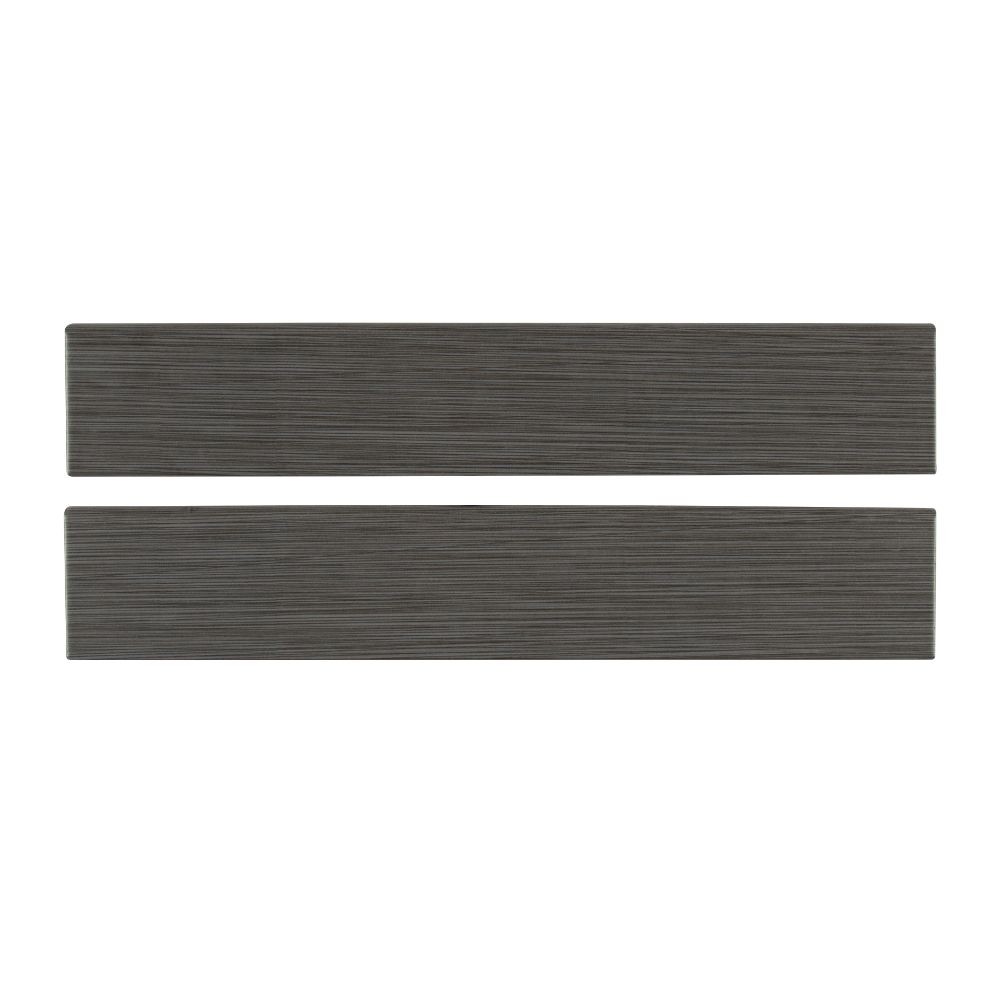 Metro Gris 3X18 Matte Rectified Porcelain Bullnose Wall Tile
