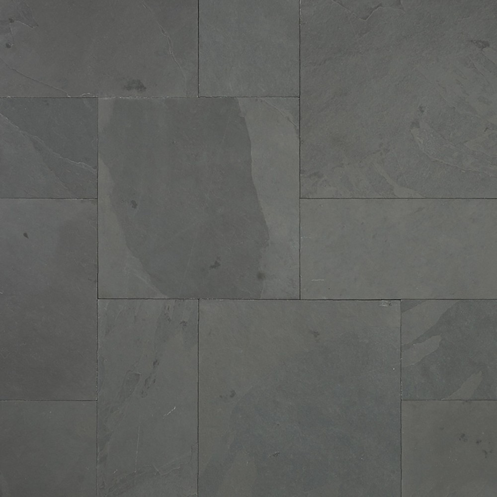 Montauk Black French Pattern 16 Sqft x 10 Kits 2 Inch Natural Cleft Paver