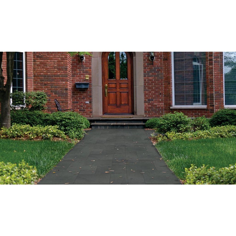 Montauk Black French Pattern 16 Sqft x 10 Kits 2 Inch Natural Cleft Paver