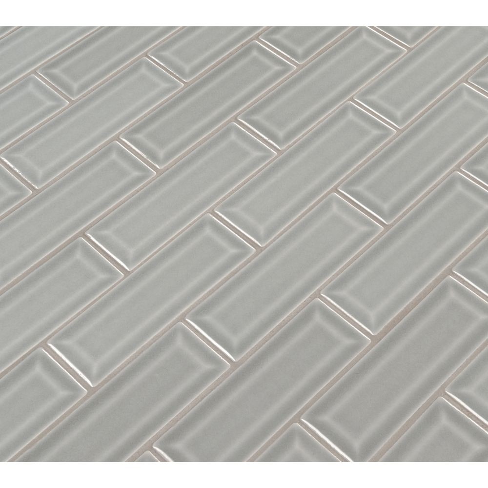 Morning Fog 2x6 Bevel Subway Ceramic Tile