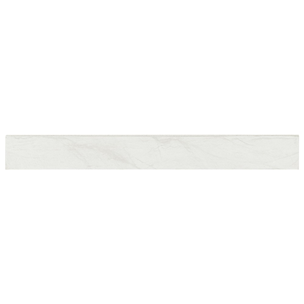 Durban White 3x24 Matte Porcelain Bullnose Tile