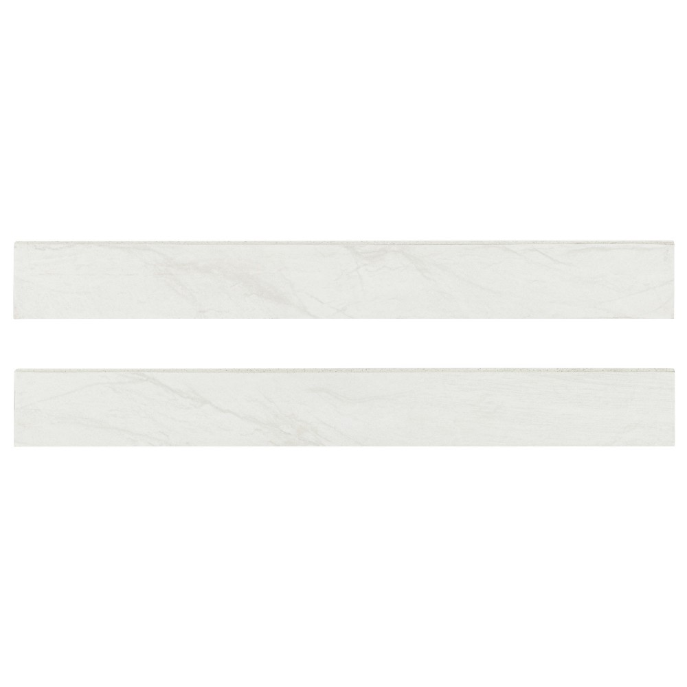 Durban White 3x24 Matte Porcelain Bullnose Tile