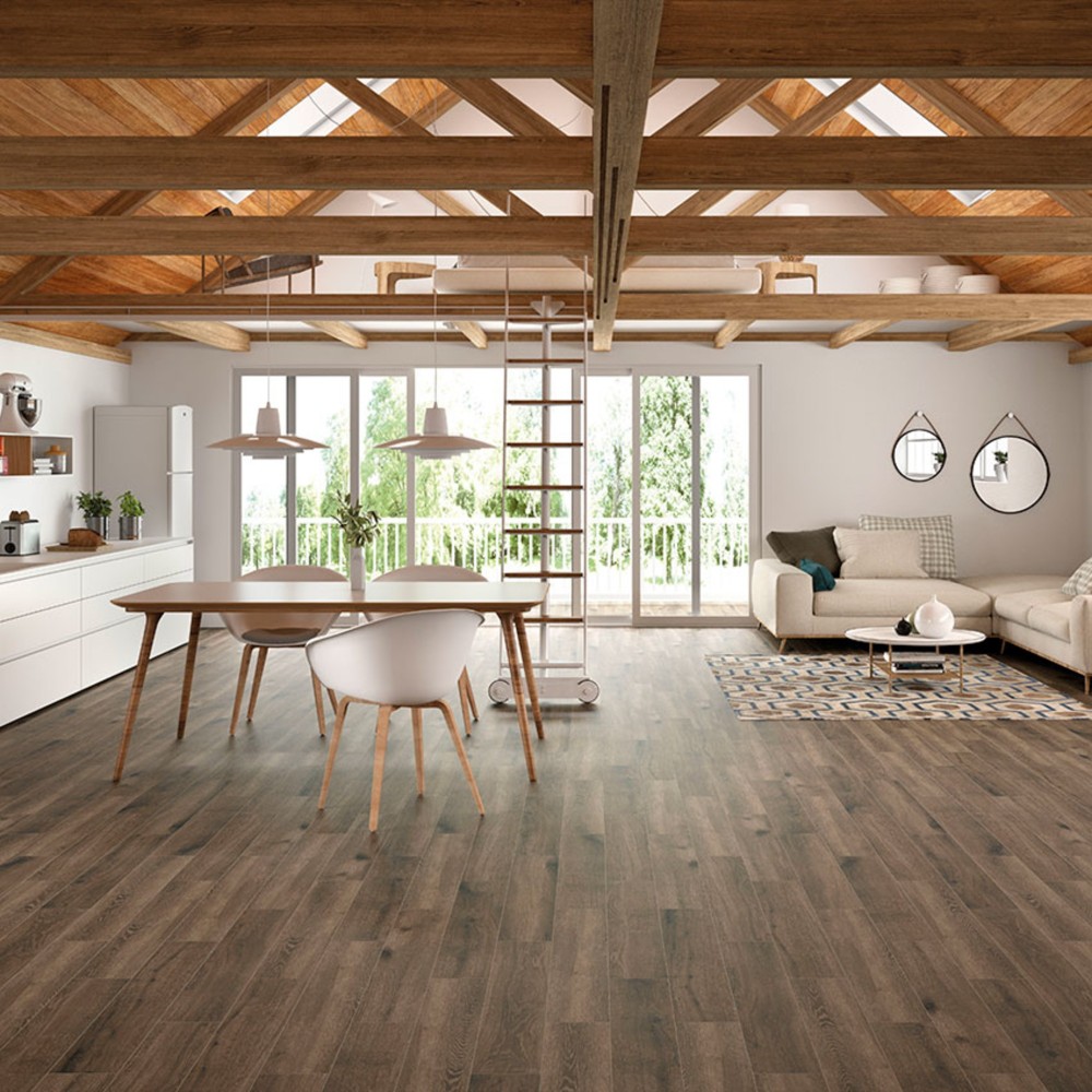 Antoni Nero 6X36 Matte Wood Look Porcelain Tile