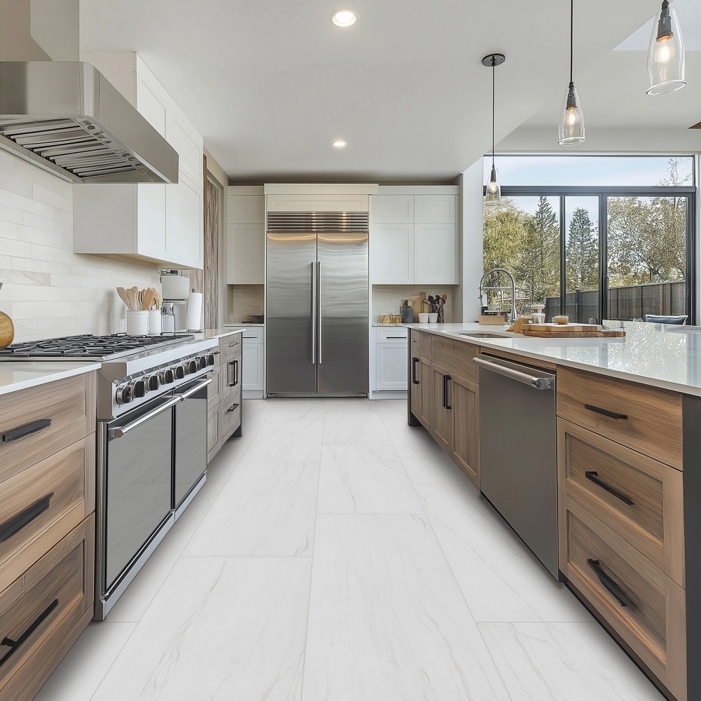 Kaya Zermatta Blanca 24x48 Matte Porcelain Floor Wall Tile
