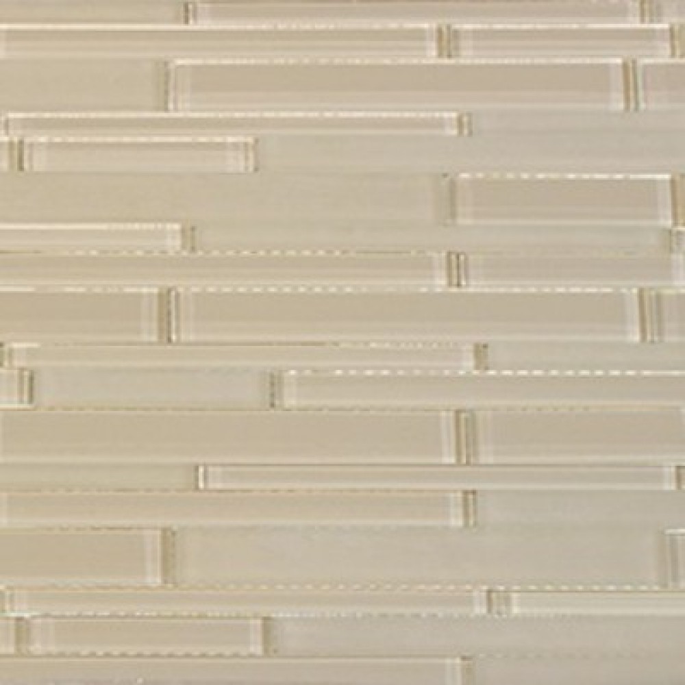 Nude Glass Mix 12x12 Random Strip Mosaic