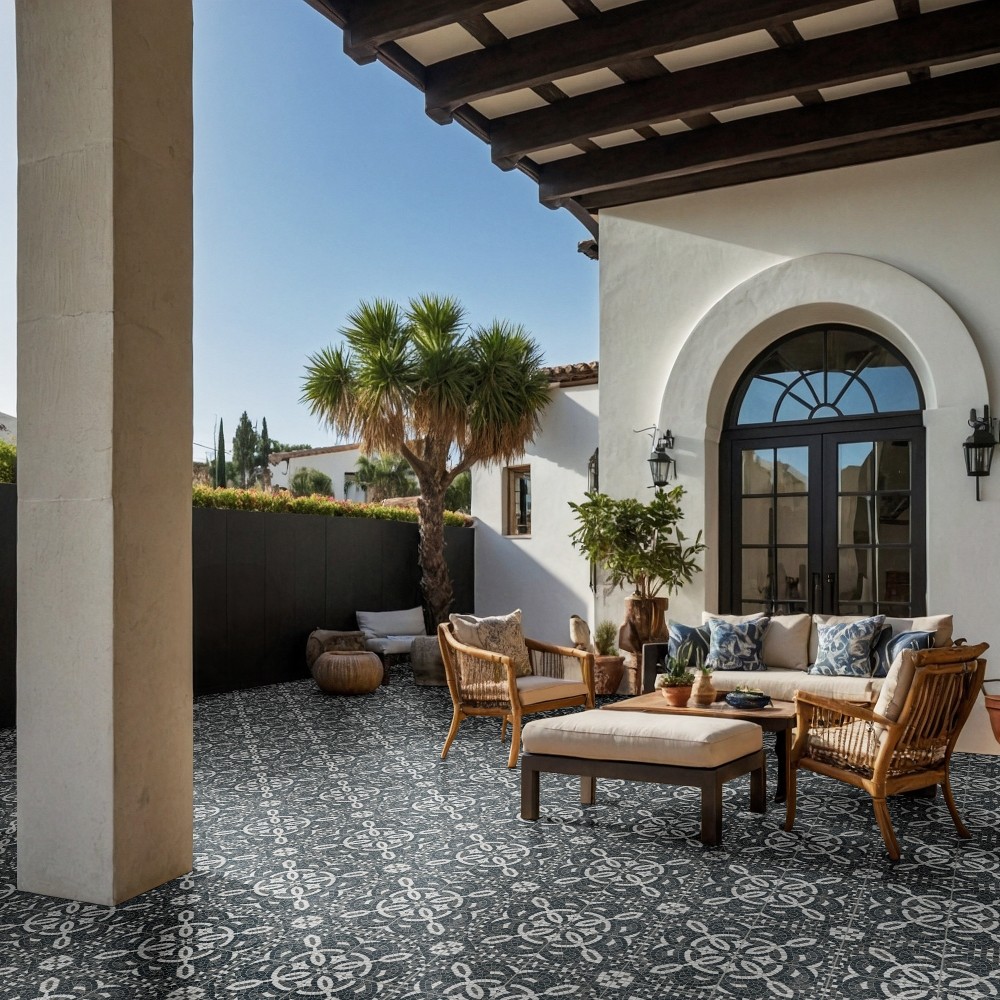 Constantino 8X8 Matte Encaustic Look Porcelain Floor Wall Tile