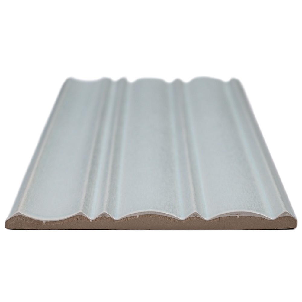 Folk Sky 7x16 Satin Porcelain Fluted Wall Tile