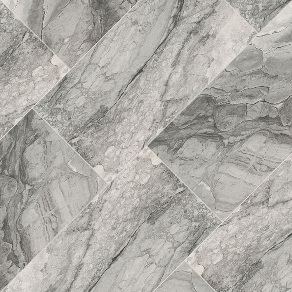 Kaya Onda Gray 24X48 Polished Porcelain Tile
