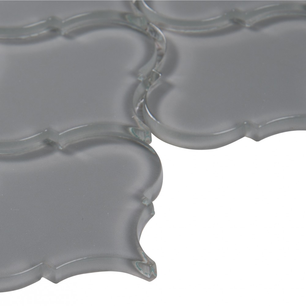 Pebble Arabesque 10.43X12.28 8mm Glossy Glass Mosaic Tile-3