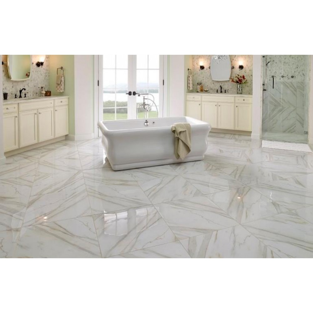 Pietra Calacatta 18x18 Polished Porcelain Tile