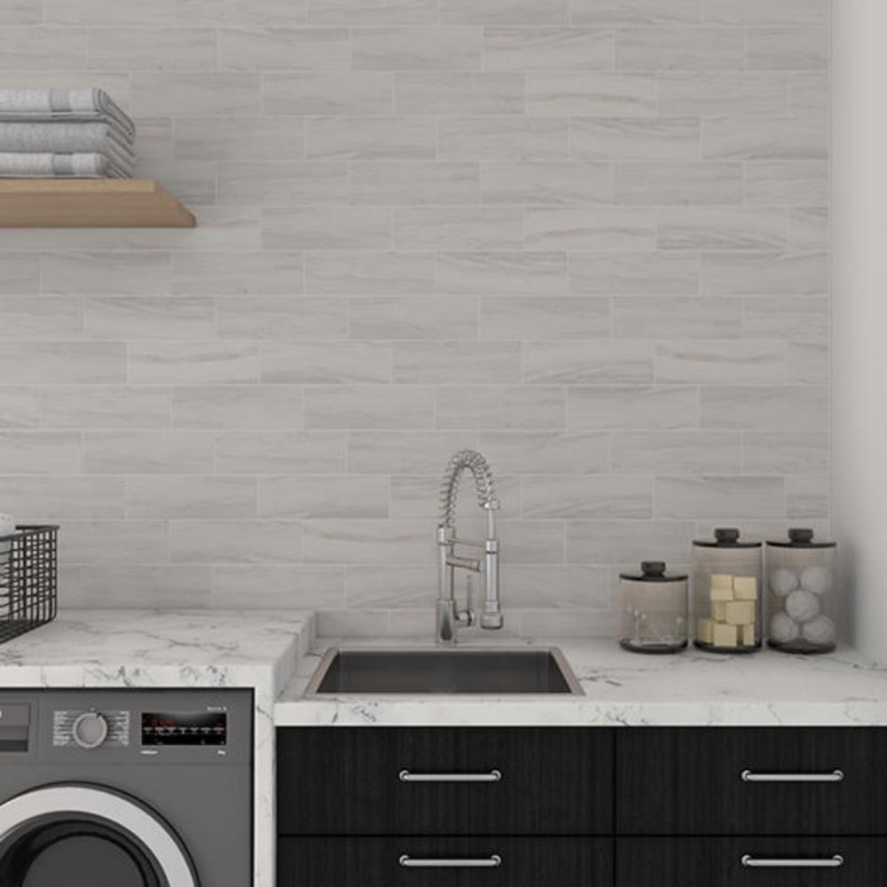 Platinum Calacatta Sky 12X24 Matte Porcelain Tile