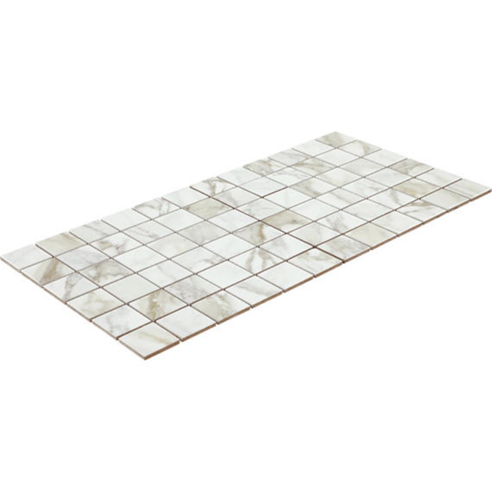 Platinum Magnolia 2X2 Straight Joint Matte Porcelain Mosaic Tile