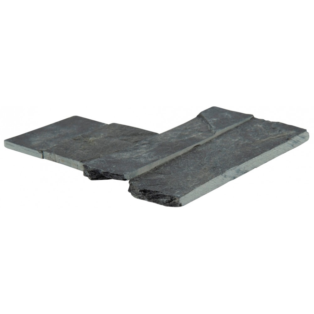 Premium Black 4.5x9 Split Face Mini Corner Ledger Panel 