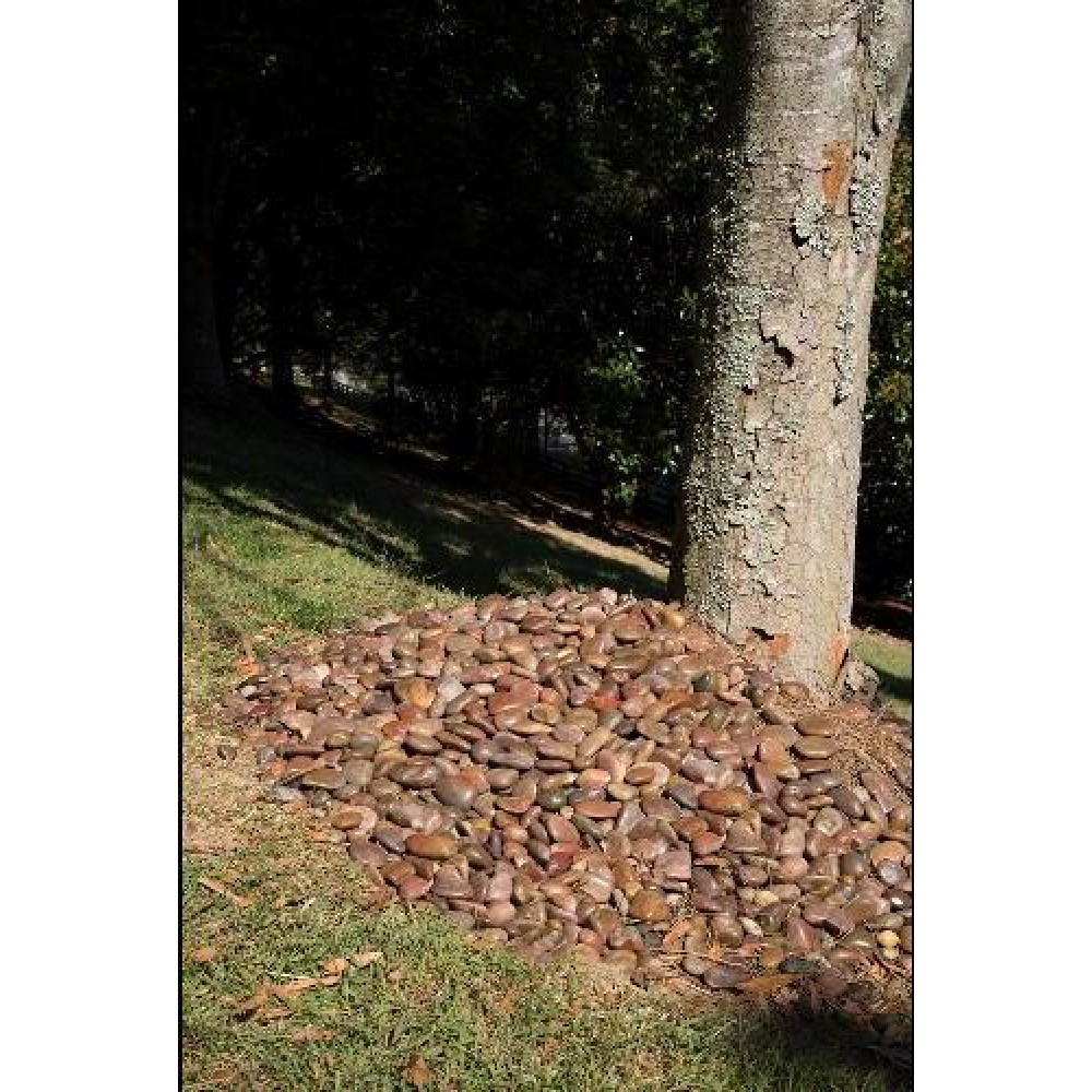 Red Polished 3-5 CM Beach Pebbles 