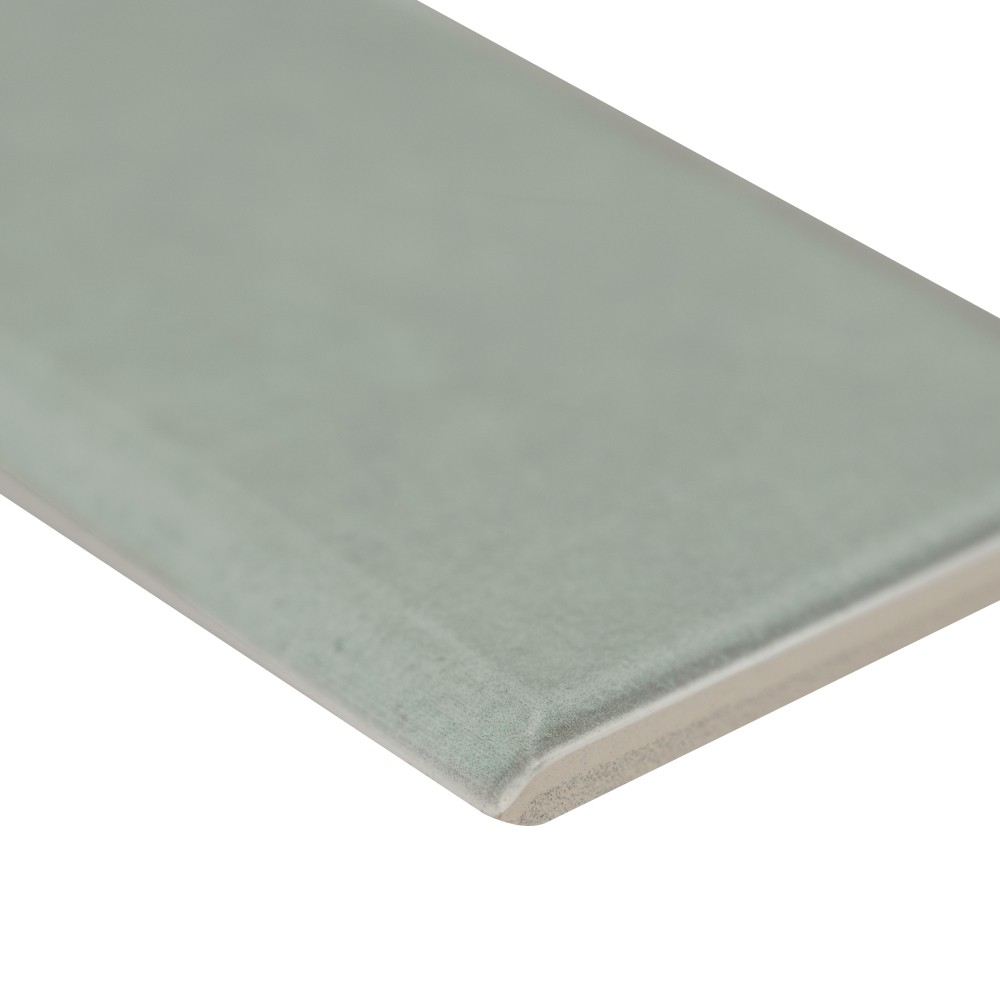 Renzo Jade 3X12 Glossy Ceramic Bullnose Tile-1