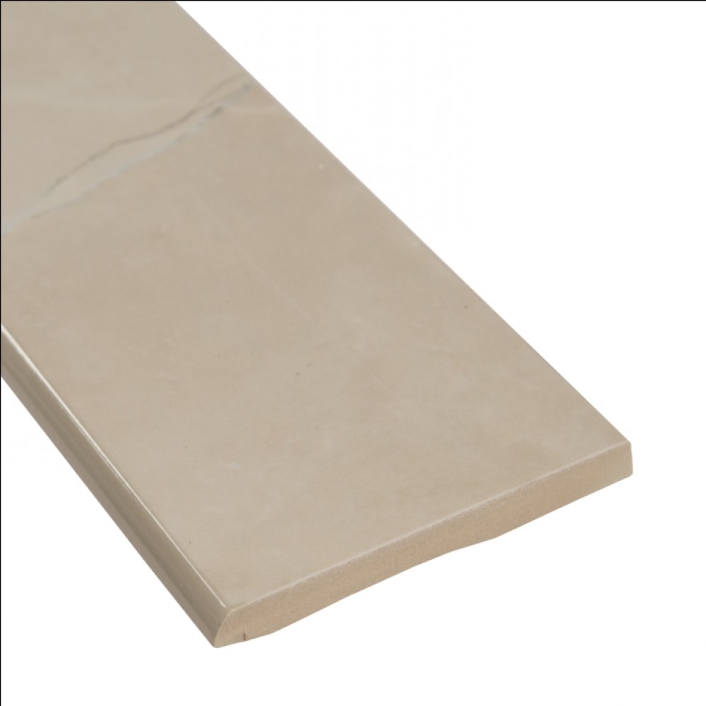 Sande Cream 3X18 Polished Bullnose Porcelain Tile