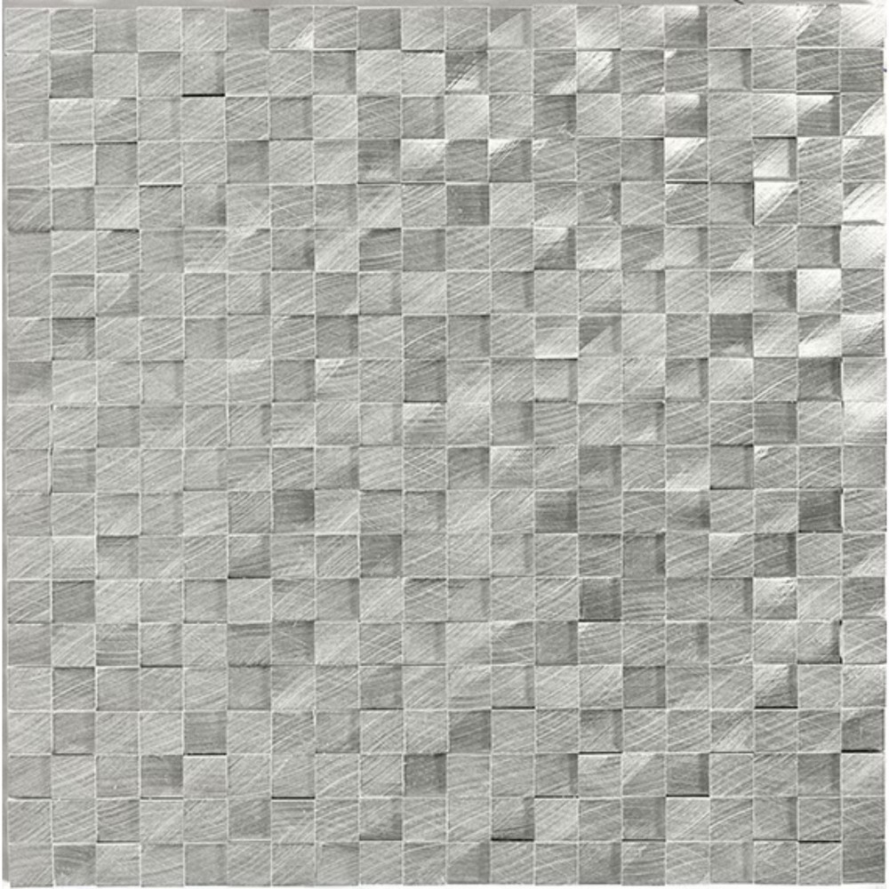 Structure Steel 3D Cube 1/2X1/2 Satin Mosaic Tile