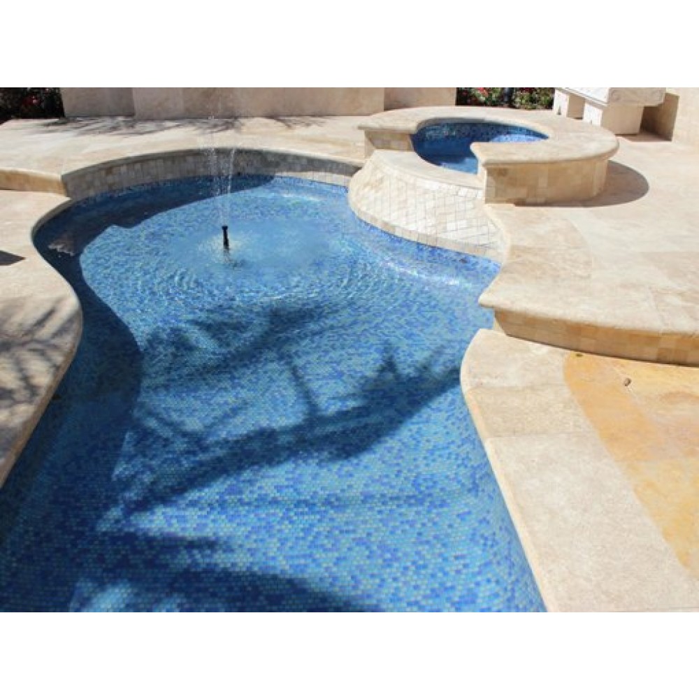 Tuscany Beige 16x24 Honed Unfilled Brushed Eased Edges Pool Coping
