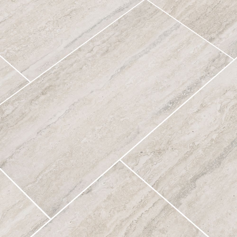 Veneto White 6X24 Matte Porcelain Tile