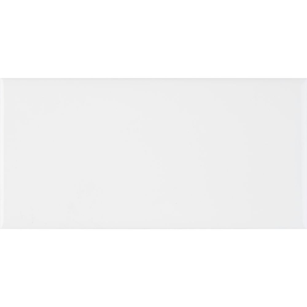 White Hudson 3X6 Single BullNose