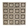 Crema Marfil 4X4 Square Polished Marble Mosaic Tile