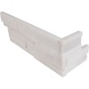Arctic White 6x12x6 3D Honed Corner Ledger Panel