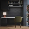 Artefino Element Charcoal Capsule 1-1/2X6 Matte Mosaic Tile