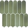 Artefino Vintage Verdelite Fish Scale 2X6 Glossy Mosaic Tile