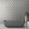 Carrara White Faceted 9X12 Polished Marble Mosaic Tile-5