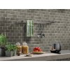 Charcoal 2x4 Bevel Glossy Subway Ceramic Tile