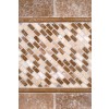 Chiaro Brick 12X12 Tumbled Travertine Mesh-Mounted Mosaic Tile