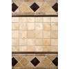 Chiaro Brick 12X12 Tumbled Travertine Mesh-Mounted Mosaic Tile