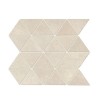 Chord Sonata White 3X3 Matte Triangle Shape Mosaic Tile