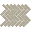 Color Wheel Architectural Gray Herringbone 1X3 Matte Mosaic Tile