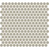 Color Wheel Architectural Gray Penny Rounds 1x1 Matte Mosaic Tile