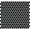 Color Wheel Black Penny Rounds 1x1 Matte Mosaic Tile