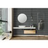 Color Wheel Black Penny Rounds 1x1 Matte Mosaic Tile
