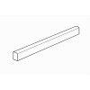 Color Wheel Classic Arctic White 12X6 Liner Glossy Wall Tile Trim
